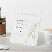 Panneau de bar à mimosa pour mariage moderne (In SItu)