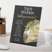 Panneau de bar à tacos pour plaque de station de n (In SItu)