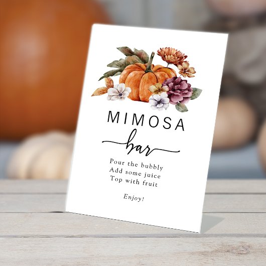 Panneau de bar d'automne Mimosa
