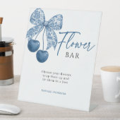 Panneau de bar de fleurs pour la douche de mariée (In SItu)