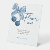 Panneau de bar de fleurs pour la douche de mariée (Recto)