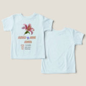 Panneau de bar de maman floral rose imprimable  (Design Recto & Verso)