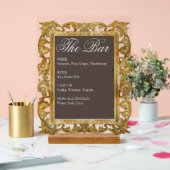 Panneau de bar de mariage - Affichage en acrylique (Mariage)