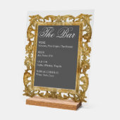 Panneau de bar de mariage - Affichage en acrylique (Angle)