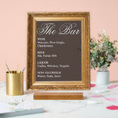 Panneau de bar de mariage - Affichage en acrylique (Mariage)