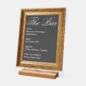 Panneau de bar de mariage - Affichage en acrylique (Angle)