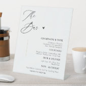 Panneau de bar de mariage élégant (In SItu)