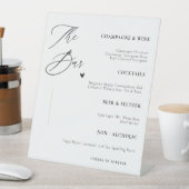 Panneau de bar de mariage élégant  (In SItu)