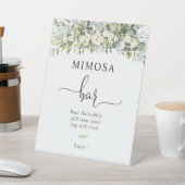 Panneau de bar Mimosa Floral Blanc (In SItu)