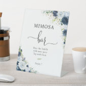 Panneau de bar Mimosa Floral Navy Bleu (In SItu)