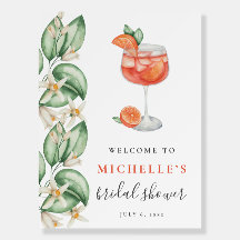 Panneau de bienvenue Aperol Spritz Orange pour une