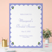 Panneau de bienvenue aux hydrangeas pour une éléga (Mariage)