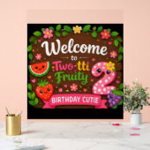 Panneau de bienvenue d'anniversaire fruité Two-tti (Mariage)