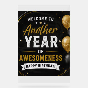 Panneau de bienvenue d'anniversaire Panneau Une