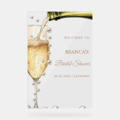 Panneau de bienvenue de la Fête des mariées Perles (Recto)