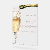 Panneau de bienvenue de la Fête des mariées Perles (Angle)