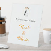 Panneau de bienvenue de mariage à écriture minimal (In SItu)
