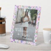 Panneau de bienvenue de mariage avec une bordure d (In SItu)