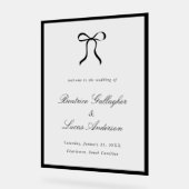 Panneau de bienvenue de mariage classique à arc si (Angle)