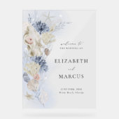 Panneau de bienvenue de mariage en acrylique de pl (Recto)