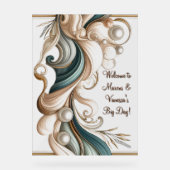 Panneau de bienvenue de mariage en acrylique Pearl (Recto)