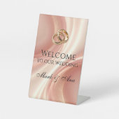 Panneau de bienvenue de mariage moderne (Recto)