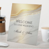 Panneau de bienvenue de mariage moderne (In SItu)