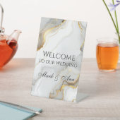 Panneau de bienvenue de mariage moderne (In SItu)