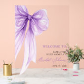Panneau de bienvenue de mariage moderne avec ruban (Mariage)