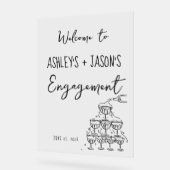 Panneau de bienvenue dessiné à la main pour les fi (Angle)