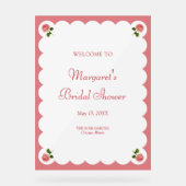 Panneau de bienvenue élégant pour une douche de ma (Recto)