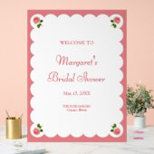 Panneau de bienvenue élégant pour une douche de ma (Mariage)