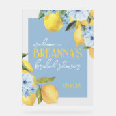 Panneau de bienvenue en acrylique à l'aquarelle Ci (Recto)