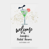 Panneau de bienvenue en acrylique | Enterrement de (Recto)