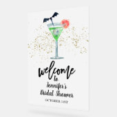 Panneau de bienvenue en acrylique | Enterrement de (Angle)