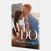 Panneau de bienvenue en acrylique pour mariage de  (Angle)