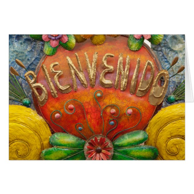 Panneau de bienvenue en espagnol, Mexique (Devant horizontal)
