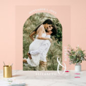 Panneau de bienvenue en forme d'arche de mariage p (Mariage)
