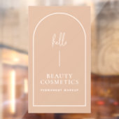 Panneau de bienvenue en rose blush avec arche Hell (Feuille 2)