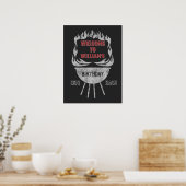 Panneau de bienvenue et affiche pour fête d'annive (Cuisine)