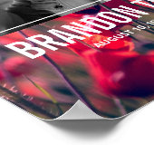 Panneau de bienvenue funéraire Affiche de souvenir (Coin)