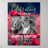 Panneau de bienvenue funéraire Affiche de souvenir (Devant)