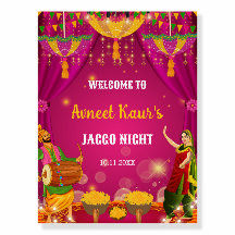Panneau de bienvenue Jaggo Night, Panneau de bienv
