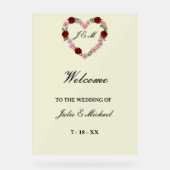 Panneau de bienvenue mariage champêtre (Recto)