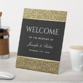 Panneau de bienvenue Mariage noir et or (In SItu)