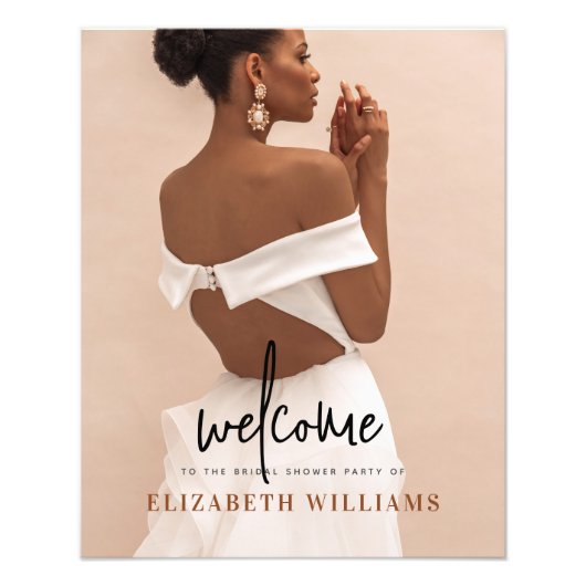 Panneau de bienvenue photo simple et minimal pour (Devant)