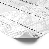 Panneau de bienvenue Poster Mariage Dentelle Grise (Coin)