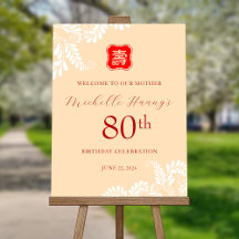 Panneau de bienvenue pour anniversaire de longévit