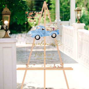 Panneau de bienvenue pour Baby Shower Garçon Citro