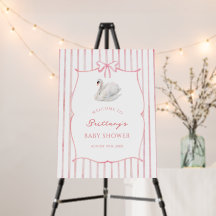 Panneau de bienvenue pour Baby Shower Princesse Fi